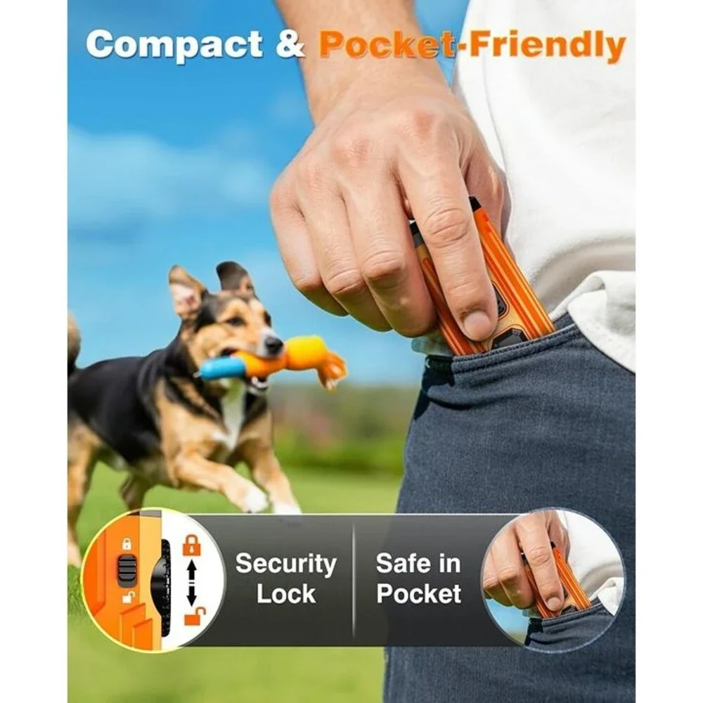 Smart Display Anti Barking Device for Dogs, Pink